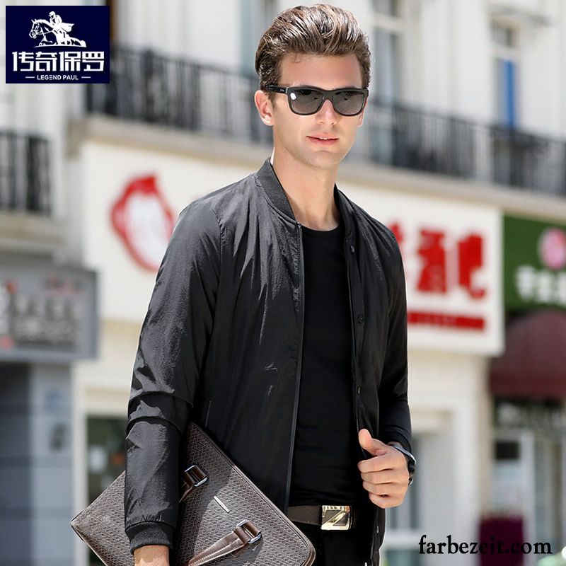 Herren Business Jacke Freizeit Jugend Allgleiches Herbst Spleißen Persönlichkeit Überzieher Trend Grün Feder Jacke Pilot Lose