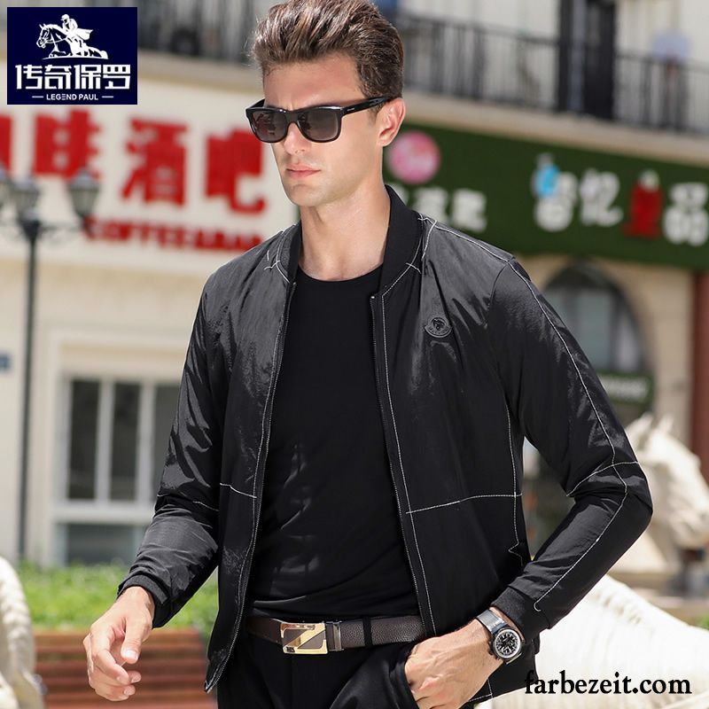 Herren Business Jacke Freizeit Jugend Allgleiches Herbst Spleißen Persönlichkeit Überzieher Trend Grün Feder Jacke Pilot Lose