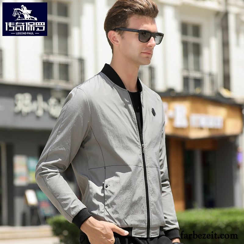 Herren Business Jacke Freizeit Jugend Allgleiches Herbst Spleißen Persönlichkeit Überzieher Trend Grün Feder Jacke Pilot Lose