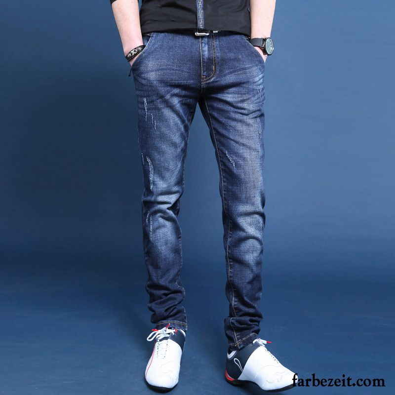 Herren Jeans Günstig Online Kaufen Jugend Winter Herbst Mode Lange Trend Dünn Jeans Schlank Günstig
