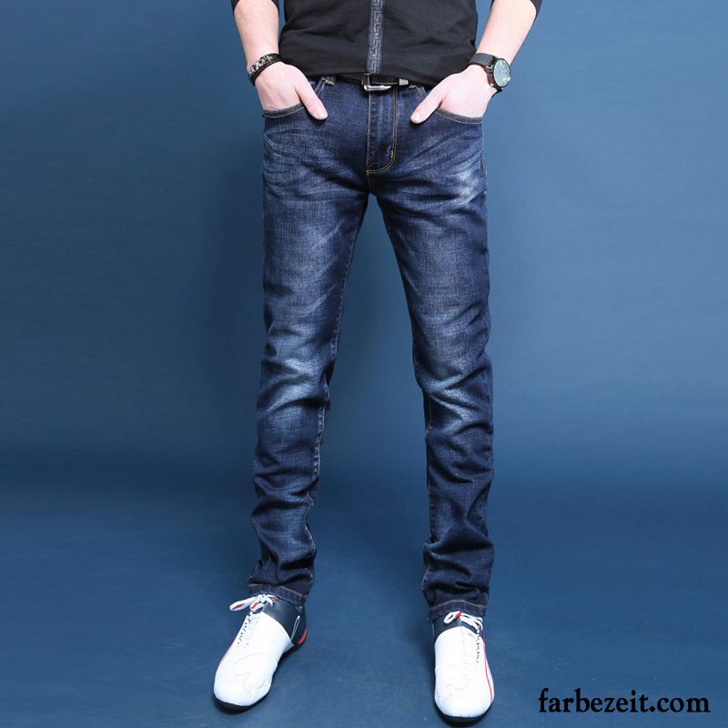 Herren Jeans Günstig Online Kaufen Jugend Winter Herbst Mode Lange Trend Dünn Jeans Schlank Günstig