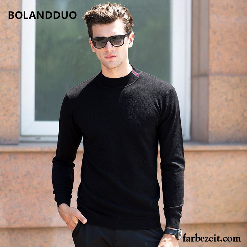 Herren Pullover Günstig Strickwaren Unteres Hemd Schlank Rein Wollpullover Trend Kaufen