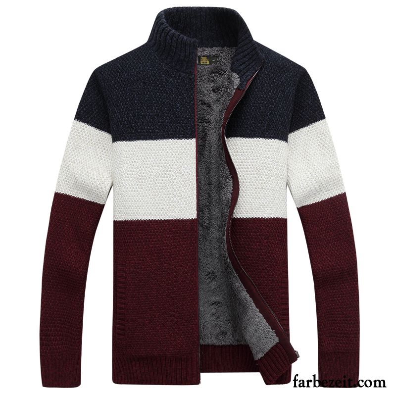 Herren Pullover Modemuster Strickwaren Verdickung Pullover Überzieher Große Größe Winter Strickjacke Verkaufen