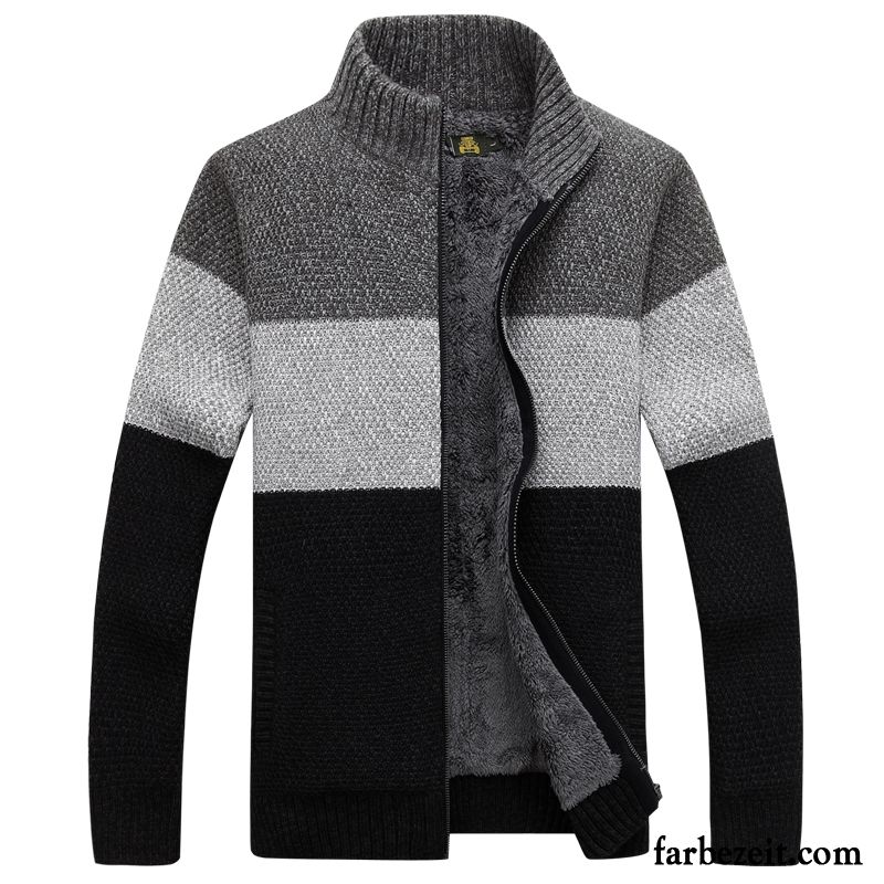 Herren Pullover Modemuster Strickwaren Verdickung Pullover Überzieher Große Größe Winter Strickjacke Verkaufen