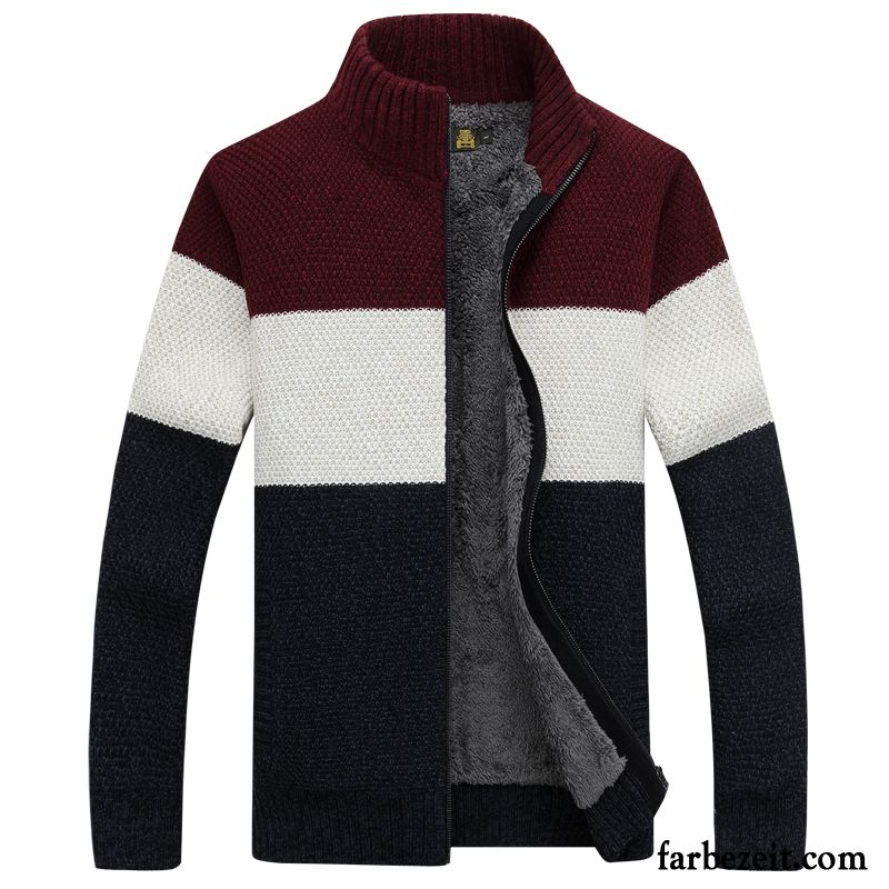 Herren Pullover Modemuster Strickwaren Verdickung Pullover Überzieher Große Größe Winter Strickjacke Verkaufen