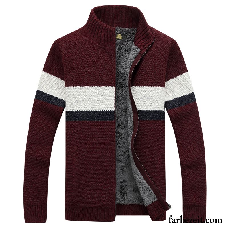 Herren Pullover Modemuster Strickwaren Verdickung Pullover Überzieher Große Größe Winter Strickjacke Verkaufen