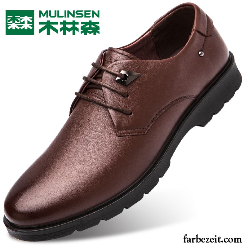 Herren Schuhe Sneaker Echtleder Niedrig Casual Neue Schuhe Feder Lederschue Original Geschäft