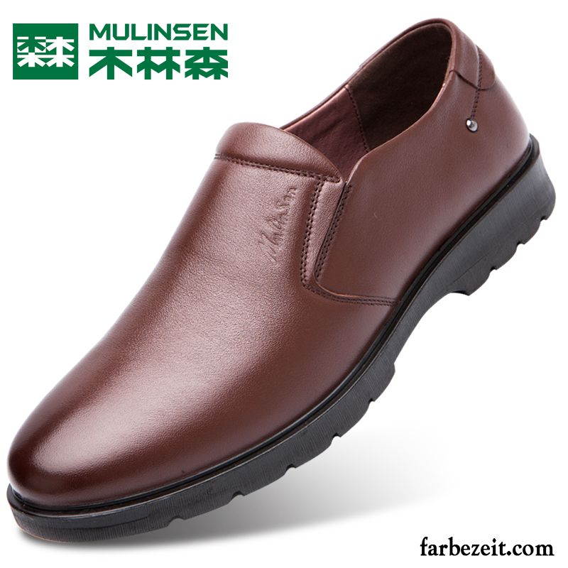 Herren Schuhe Sneaker Echtleder Niedrig Casual Neue Schuhe Feder Lederschue Original Geschäft