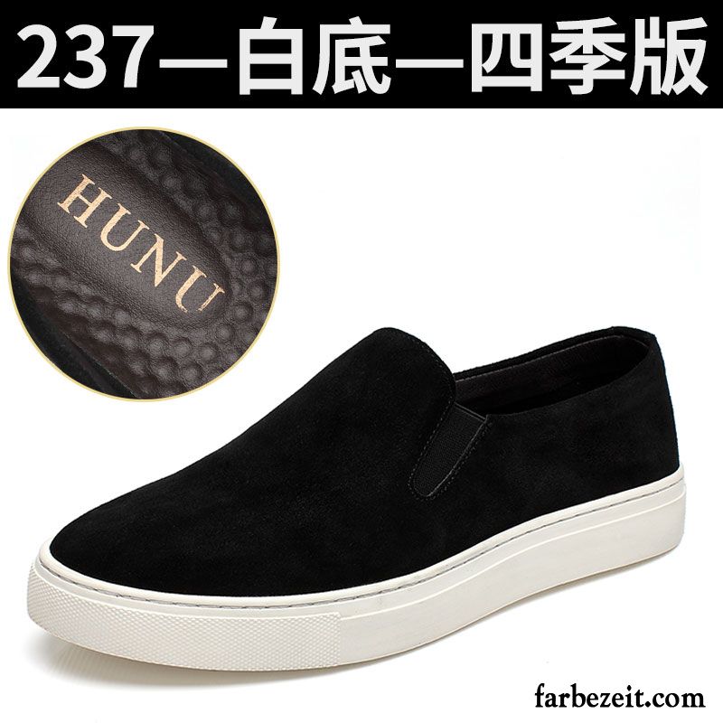 Herren Sneaker Braun Feder Skaterschuhe Halbschuhe Große Größe Slip-on Casual Kaufen