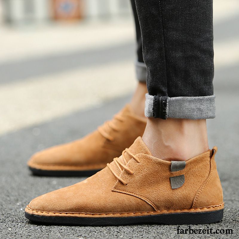 Herren Sommerschuhe Echtleder Trend Faul Schuhe Lederschue Jugend Feder Casual England Weiche Sohle Kaufen