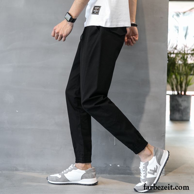 Herrenhose Weiß Günstig Tether Herren Schlank Grau Harlan Herbst Elastisch Sport Gerade Lose Freizeit Trend Billig