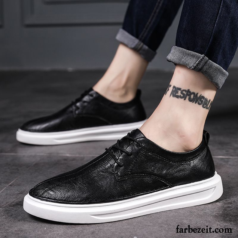 Herrenschuhe Untergrößen Allgleiches Herren Trend Grün Sommer Casual Schuhe Skaterschuhe England Schüler Lederschue Günstig