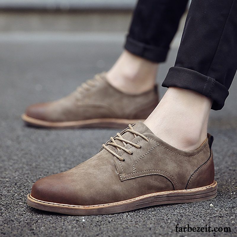 Herrenschuhe Untergrößen Allgleiches Herren Trend Grün Sommer Casual Schuhe Skaterschuhe England Schüler Lederschue Günstig