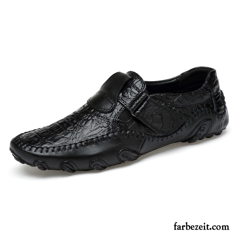 Herrenschuhe Wildleder Lederschue Schwarz Herbst Slip-on Schuhe Faul Echtleder Herren Persönlichkeit Sommer Allgleiches Casual Kaufen