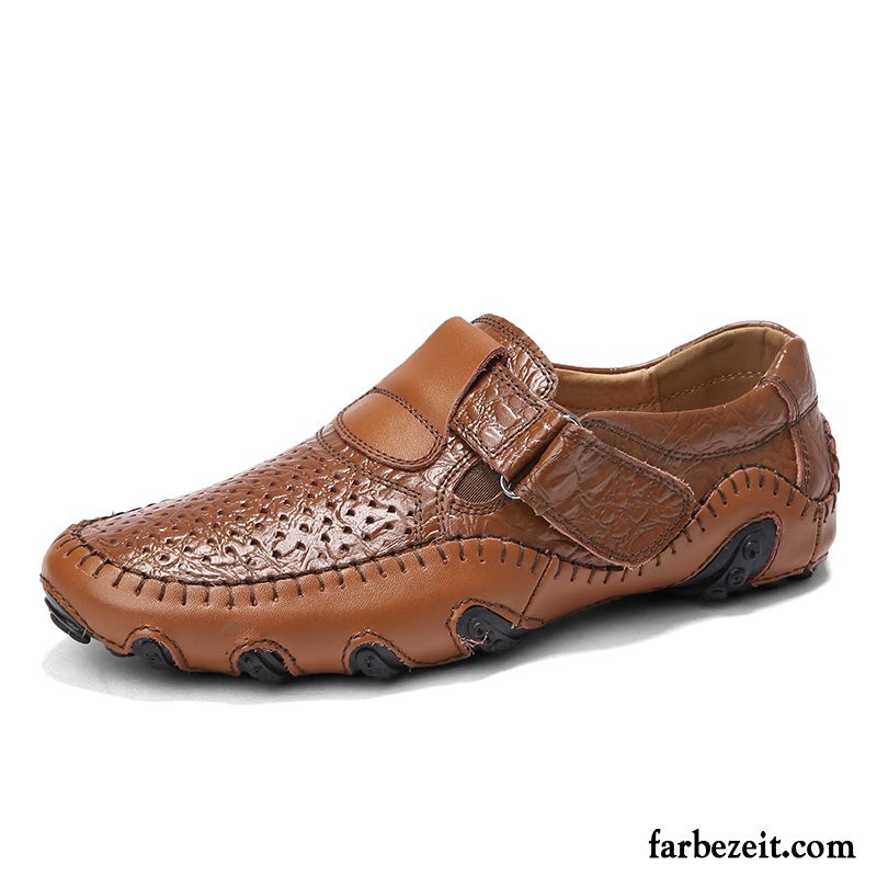 Herrenschuhe Wildleder Lederschue Schwarz Herbst Slip-on Schuhe Faul Echtleder Herren Persönlichkeit Sommer Allgleiches Casual Kaufen