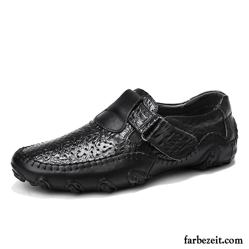 Herrenschuhe Wildleder Lederschue Schwarz Herbst Slip-on Schuhe Faul Echtleder Herren Persönlichkeit Sommer Allgleiches Casual Kaufen