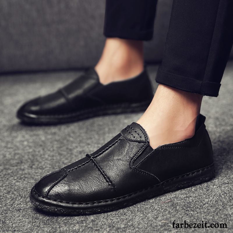 Hochzeit Schuhe Herren Rot Sommer Faul Persönlichkeit Lederschue Geschäft Casual Atmungsaktiv Schuhe Allgleiches Trend Slip-on Günstig