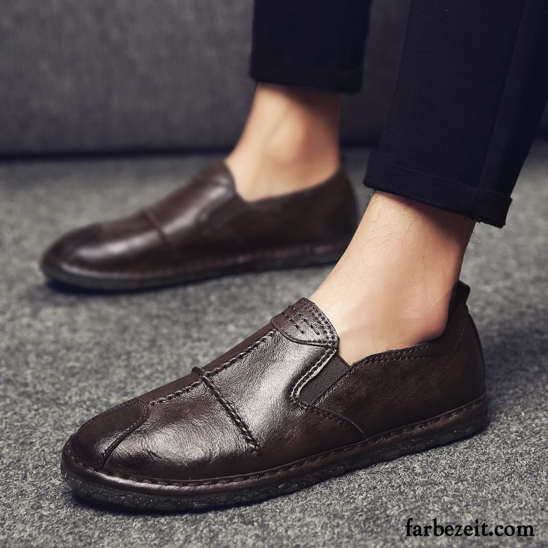 Hochzeit Schuhe Herren Rot Sommer Faul Persönlichkeit Lederschue Geschäft Casual Atmungsaktiv Schuhe Allgleiches Trend Slip-on Günstig