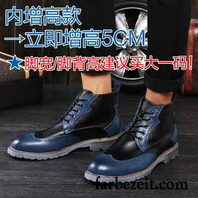 Hohe Lederstiefel Herren Schuhe Hohe Kurze Retro Feder England Martin Stiehlt Lederschue Erhöht Verkaufen