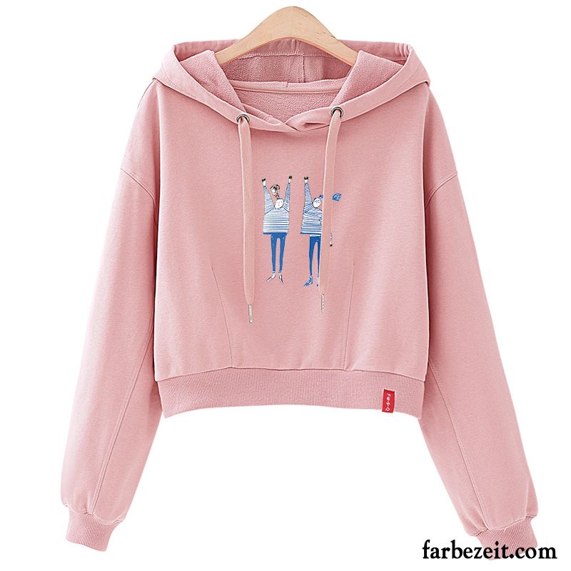 Hoodie Damen Herbst Mit Kapuze Schüler Ultra Überzieher Hoodies Rot