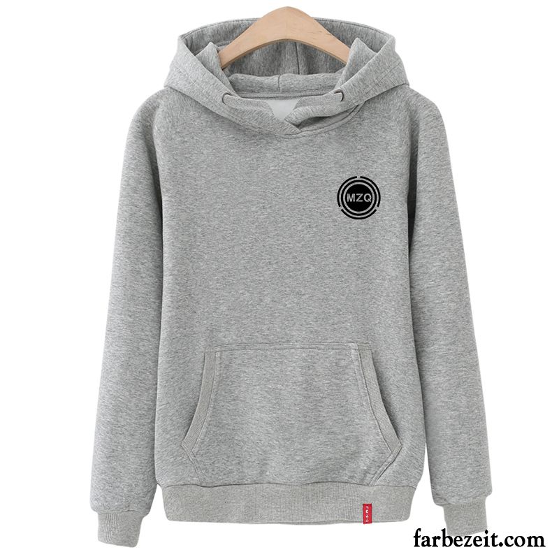 Hoodie Damen Mantel Warme Winterkleidung Mit Kapuze Hoodies Lose Grau