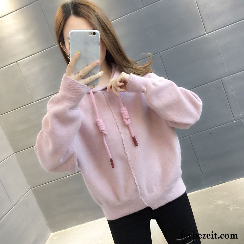 Hoodie Damen Überzieher Mantel Hoodies Trend Freizeit Feder Grün