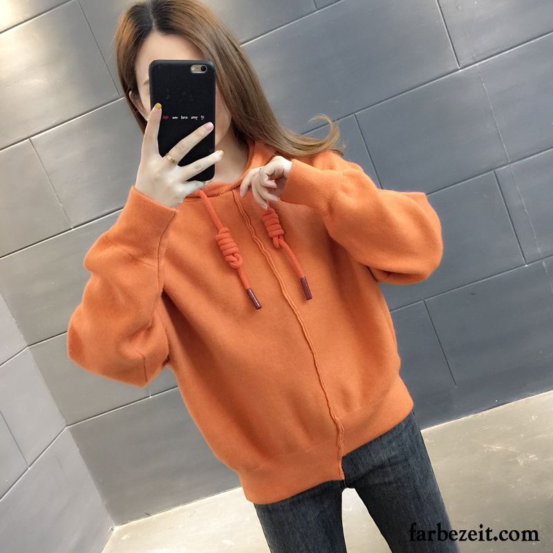 Hoodie Damen Überzieher Mantel Hoodies Trend Freizeit Feder Grün