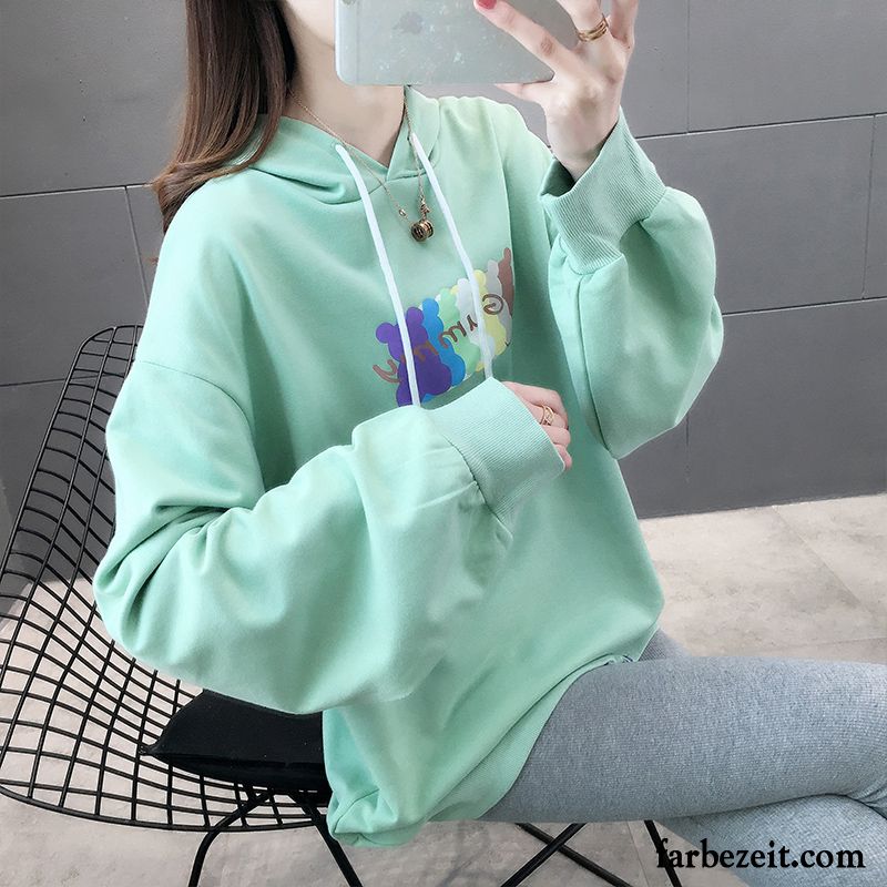 Hoodie Damen Überzieher Mit Kapuze Neu Trend Feder Mantel Weiß