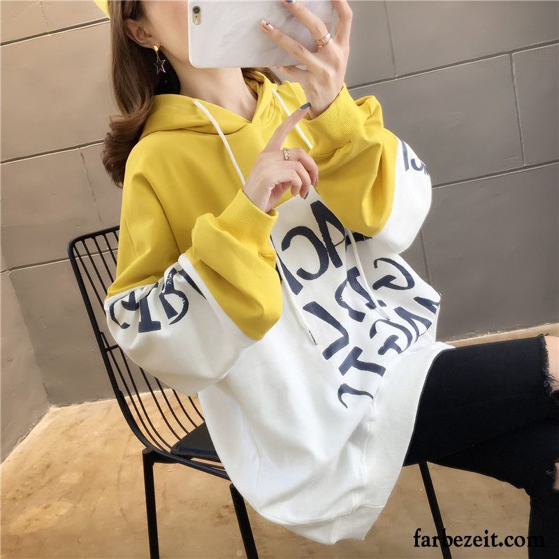 Hoodie Damen Überzieher Ultra Hoodies Herbst Trend Feder Gelb