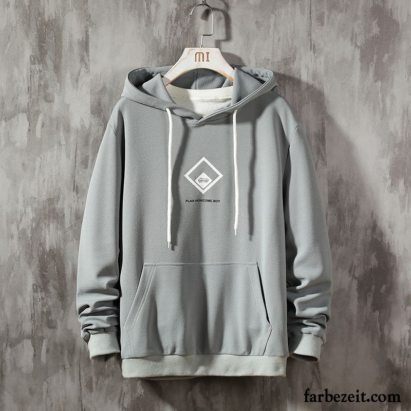 Hoodie Herren Mit Kapuze Hoodies Mantel Überzieher Trend Lange Ärmel Khaki