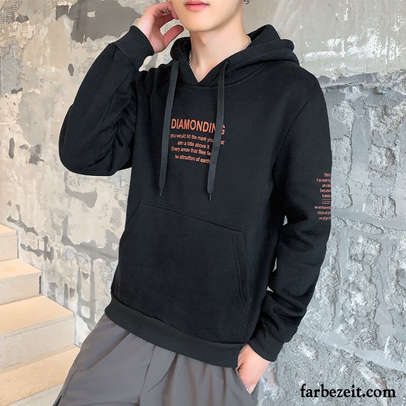 Hoodie Herren Mode Trend Schüler Lange Ärmel Hoodies Neu Weiß