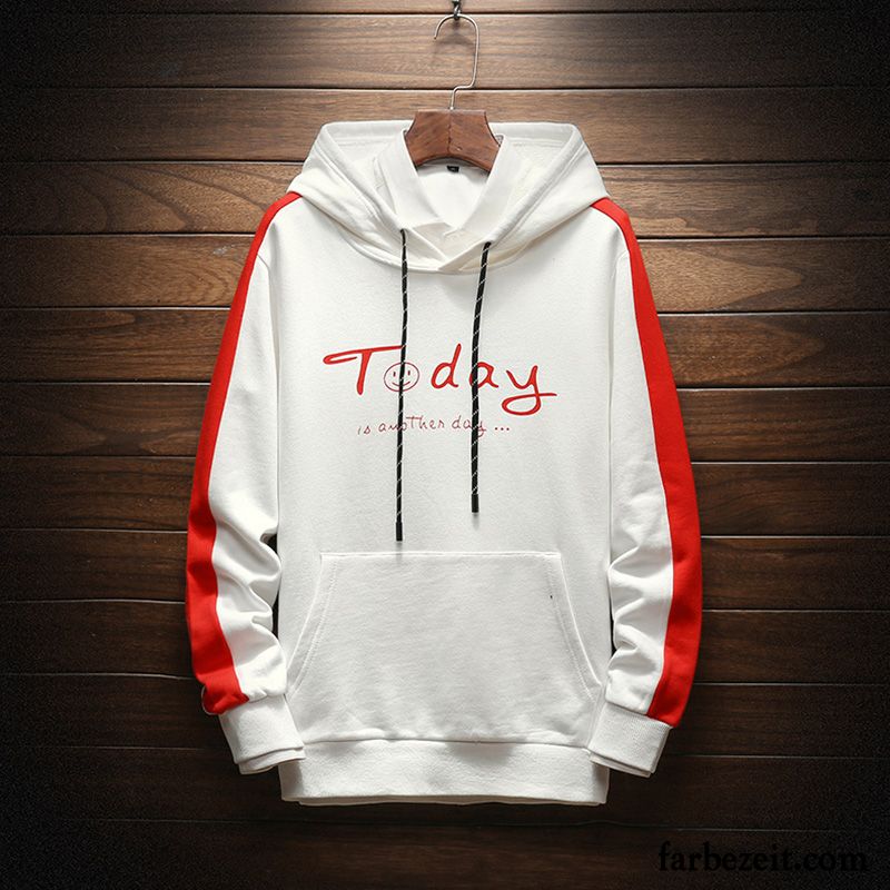 Hoodie Herren Schüler Trend Neu Hoodies Mit Kapuze Spleißen Gelb