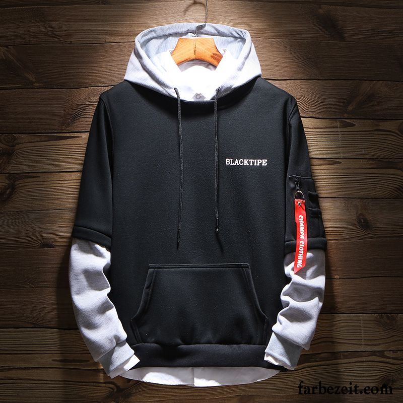 Hoodie Herren Schüler Trend Neu Hoodies Mit Kapuze Spleißen Gelb