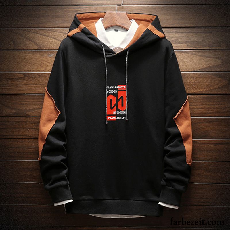 Hoodie Herren Schüler Trend Neu Hoodies Mit Kapuze Spleißen Gelb