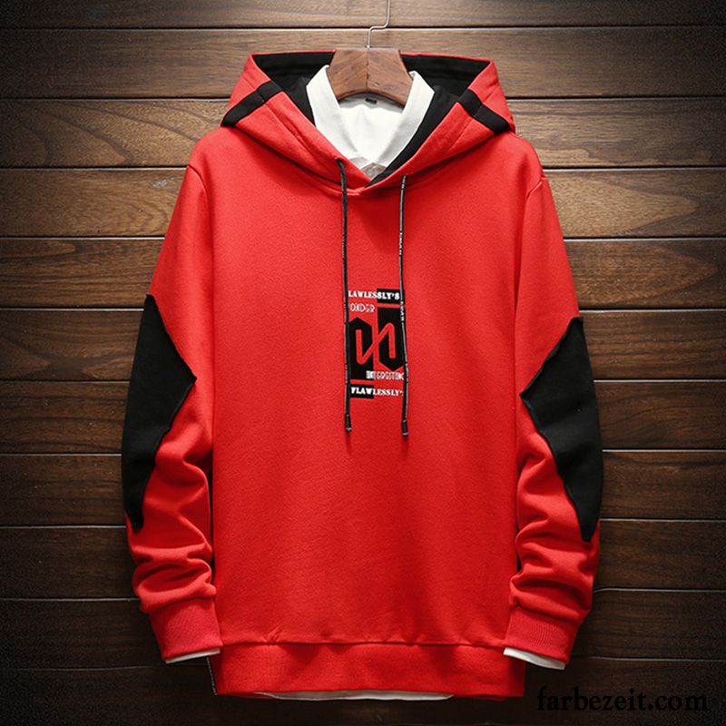 Hoodie Herren Schüler Trend Neu Hoodies Mit Kapuze Spleißen Gelb