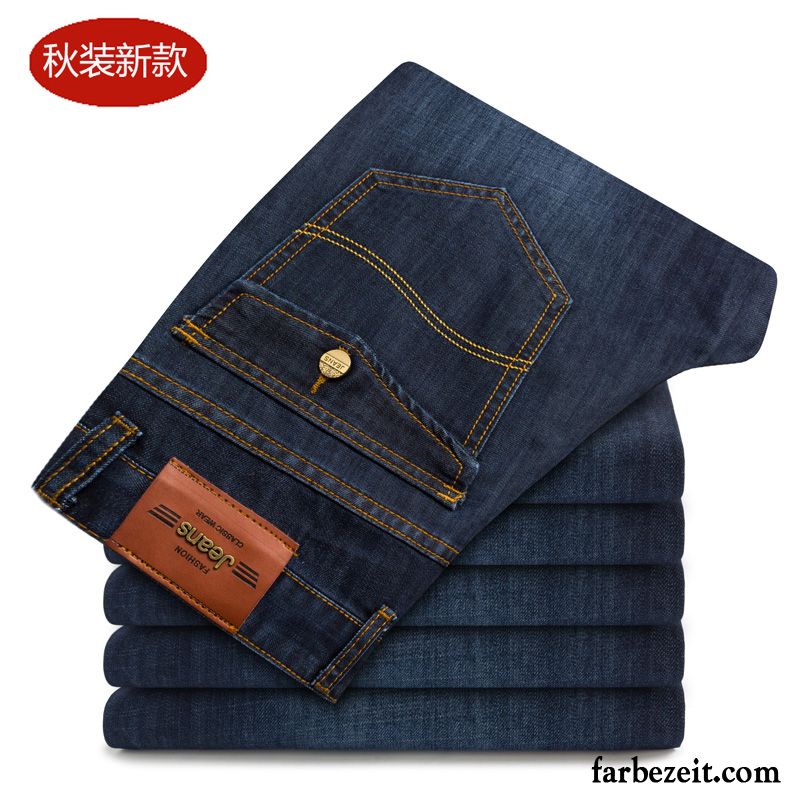 Hosen Jeans Herren Jugend Winter Lose Gerade Neu Jeans Verdickung Hose Herbst Günstig