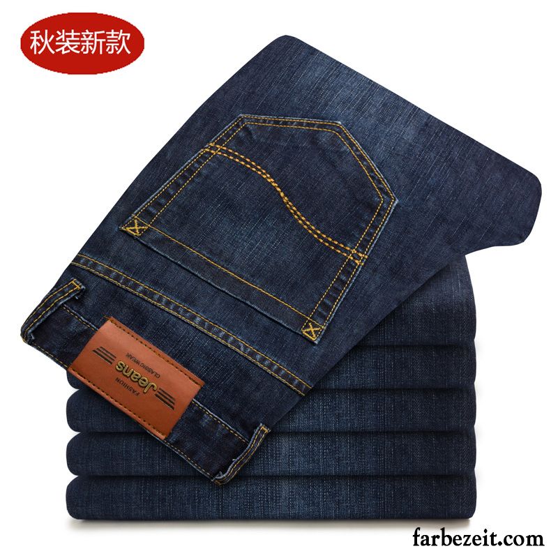 Hosen Jeans Herren Jugend Winter Lose Gerade Neu Jeans Verdickung Hose Herbst Günstig