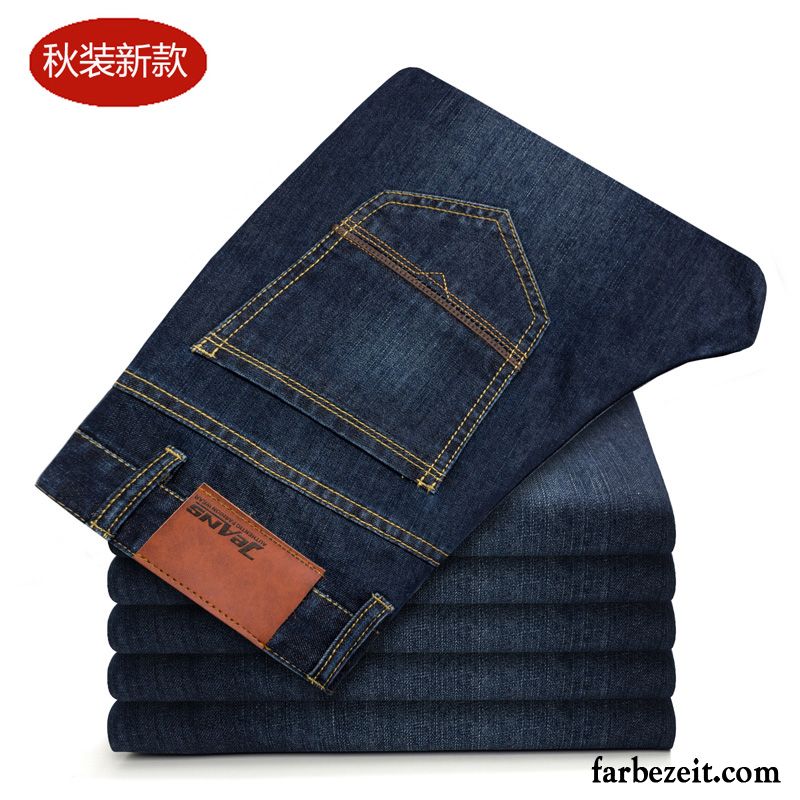 Hosen Jeans Herren Jugend Winter Lose Gerade Neu Jeans Verdickung Hose Herbst Günstig