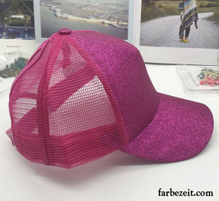 Hüte / Caps Damen Baseballmütze Freizeit Mesh Kappe Trend Sommer Rosa