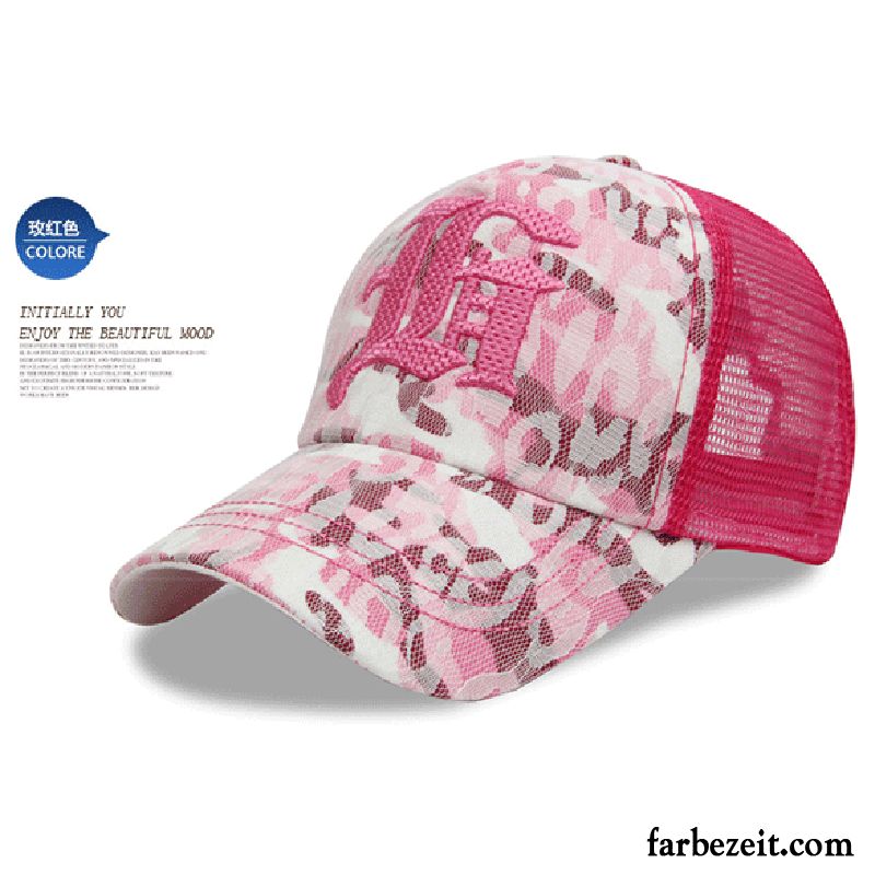 Hüte / Caps Damen Mesh Outdoor Freizeit Kappe Sonnenhüte Sommer Rosa