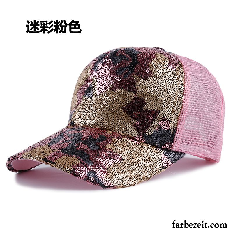 Hüte / Caps Damen Mesh Outdoor Freizeit Kappe Sonnenhüte Sommer Rosa