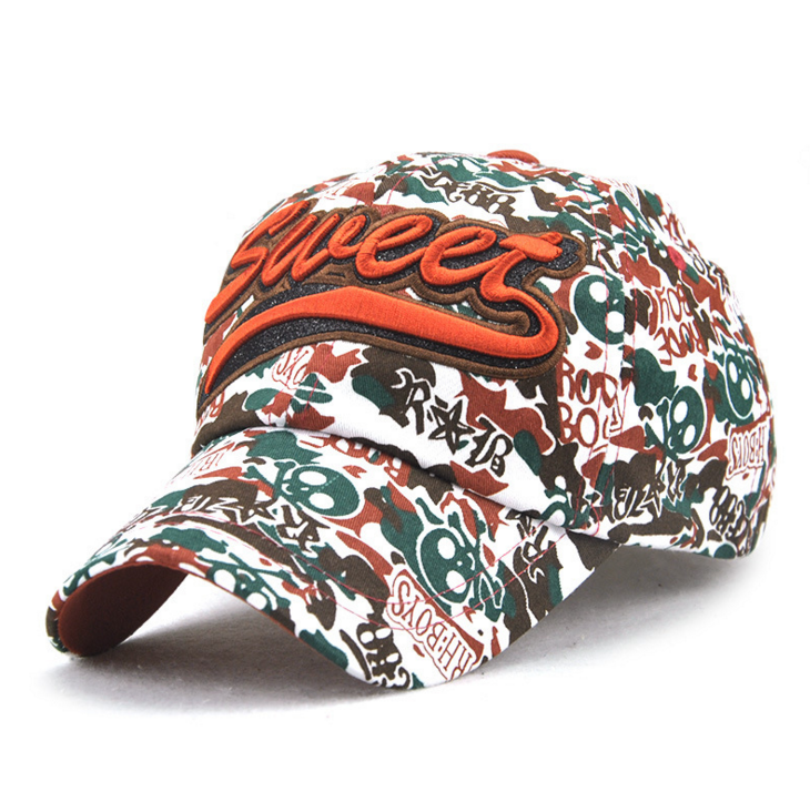 Hüte / Caps Damen Sonnenschutz Sonnenhüte Kappe Outdoor Herren Baseballmütze Camouflage Rosa