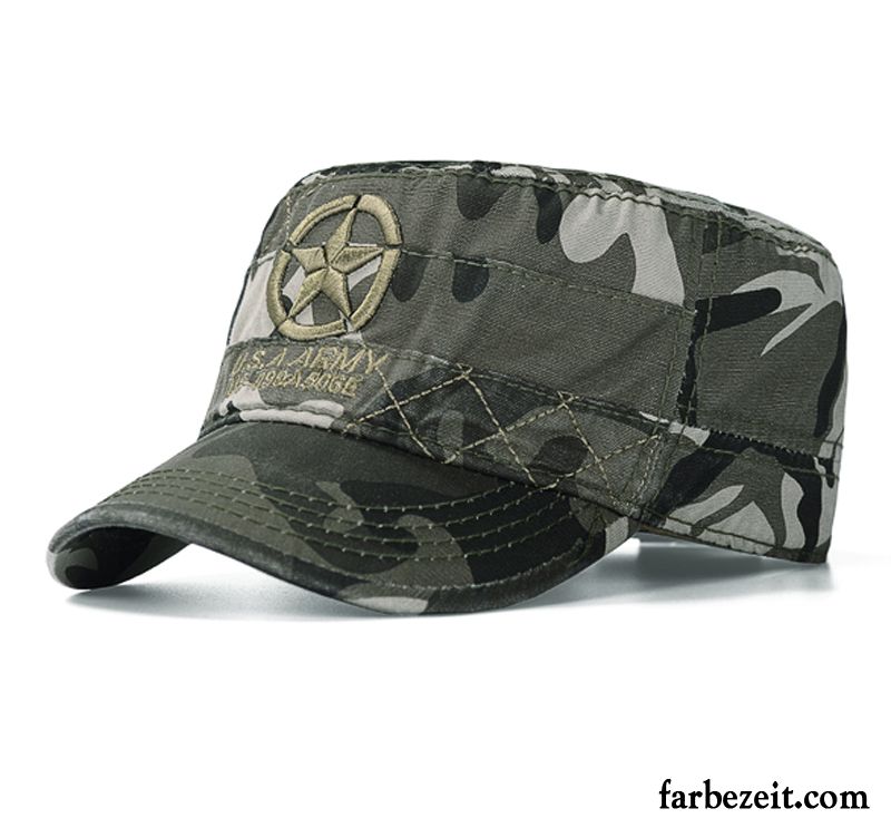 Hüte / Caps Herren Sonne Sommer Baseballmütze Outdoor Freizeit Frühling Army Grün Camouflage