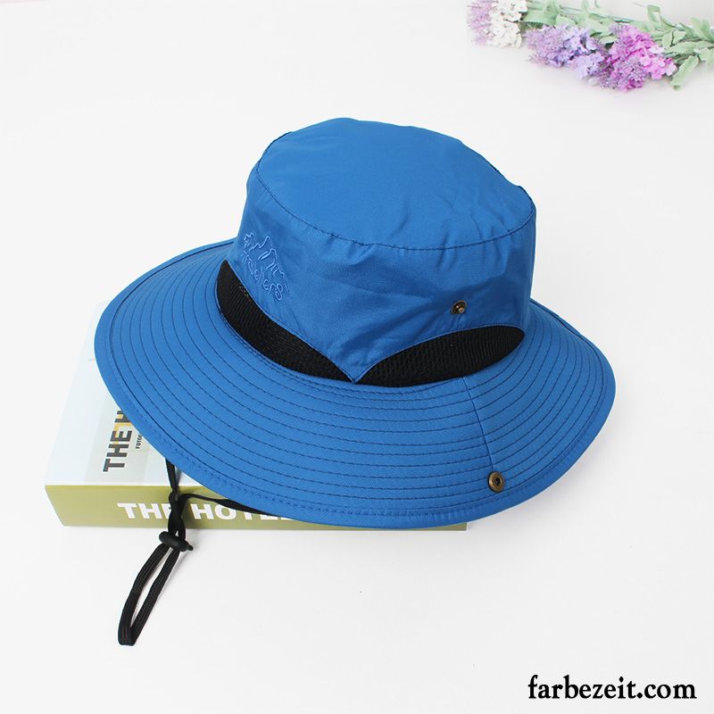 Hüte / Caps Herren Sonnenschutz Outdoor Sommer Fischerhut Wander Angeln Marineblau Sandfarben