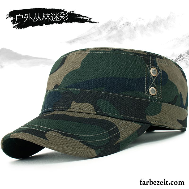 Hüte / Caps Herren Trend Flacher Hut Kappe Baseballmütze Winter Sport Camouflage Schwarz