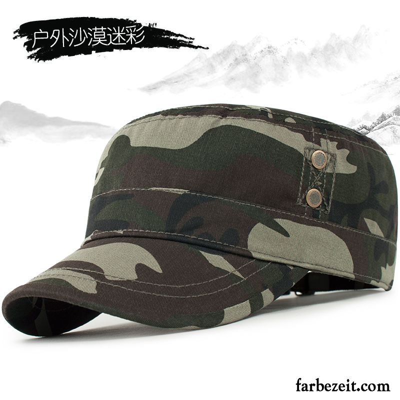 Hüte / Caps Herren Trend Flacher Hut Kappe Baseballmütze Winter Sport Camouflage Schwarz