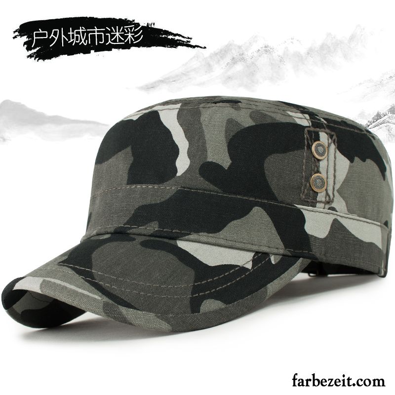 Hüte / Caps Herren Trend Flacher Hut Kappe Baseballmütze Winter Sport Camouflage Schwarz