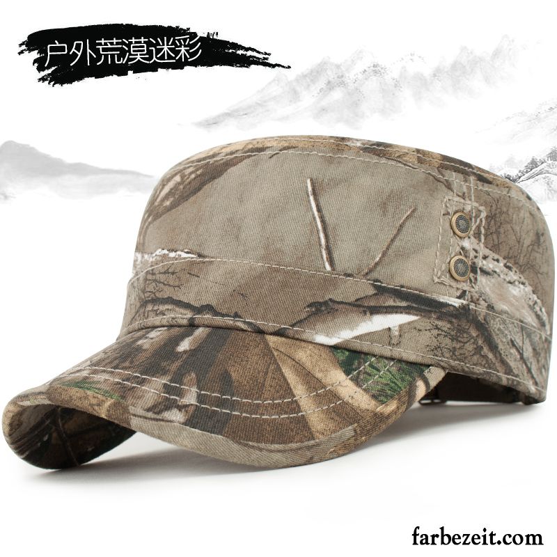 Hüte / Caps Herren Trend Flacher Hut Kappe Baseballmütze Winter Sport Camouflage Schwarz