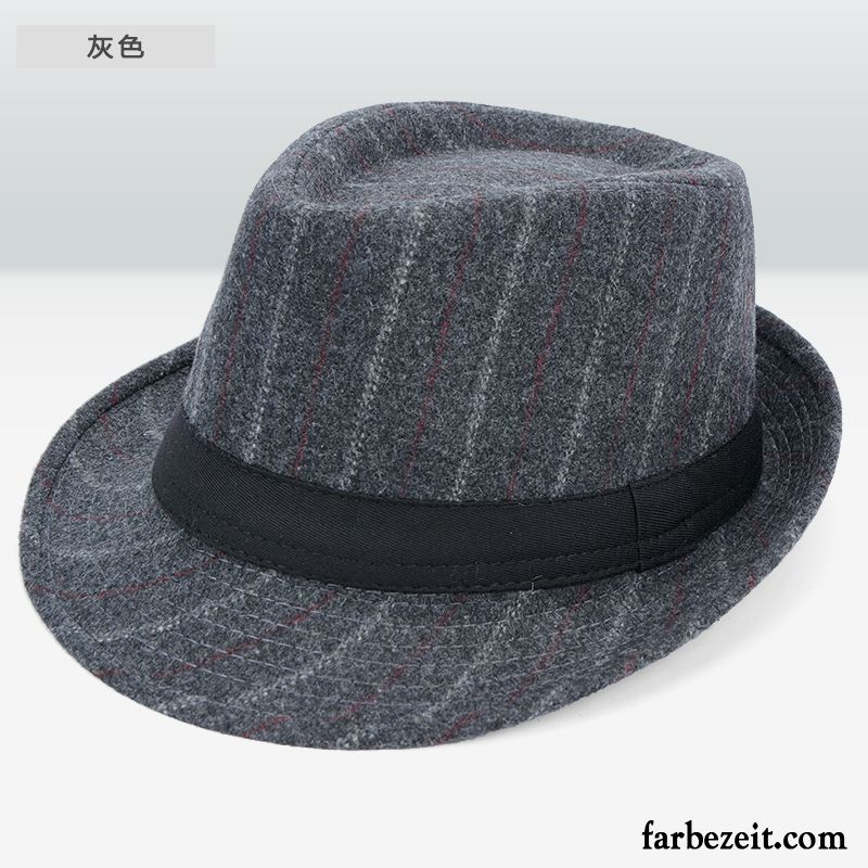 Hüte / Caps Herren Winter Trend Herbst Mittleren Alters Jazz England Grau