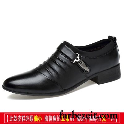 Italienische Leder Schuhe Herren Allgleiches Lederschue Neue Casual Winter Schuhe Feder Trend Billig